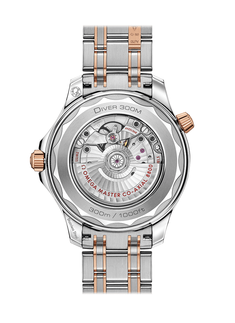 Diver 300M Co-Axial Master Chronometer 42 mm Sedna Gold & Steel