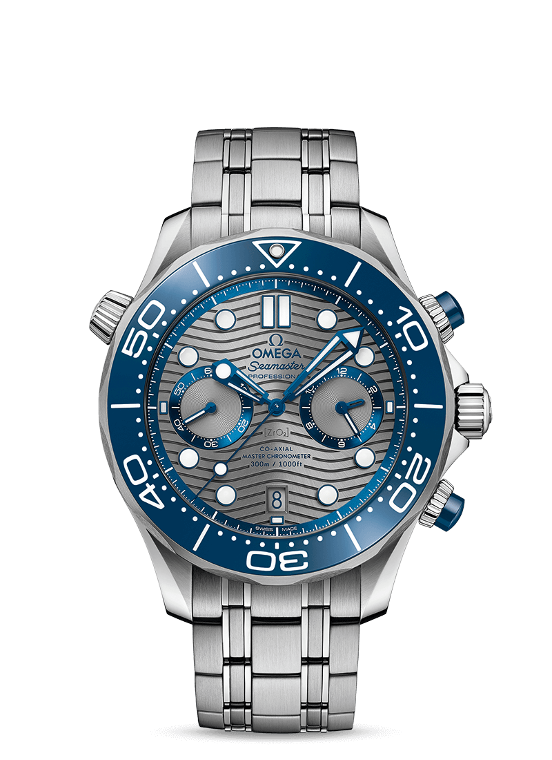 Omega Seamaster Diver 300M Chronograph Stainless Steel with Grey dial