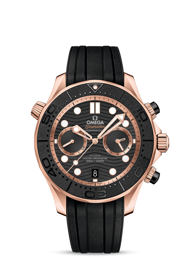Omega Seamaster Diver 300M Chronograph Master Chronometer 44mm Sedna Gold